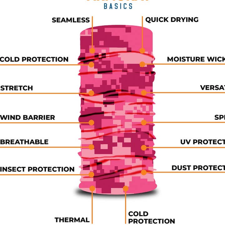 BANDANA ORIGINAL CAMUFLAJE ROSA para venta al por mayor de Armoray