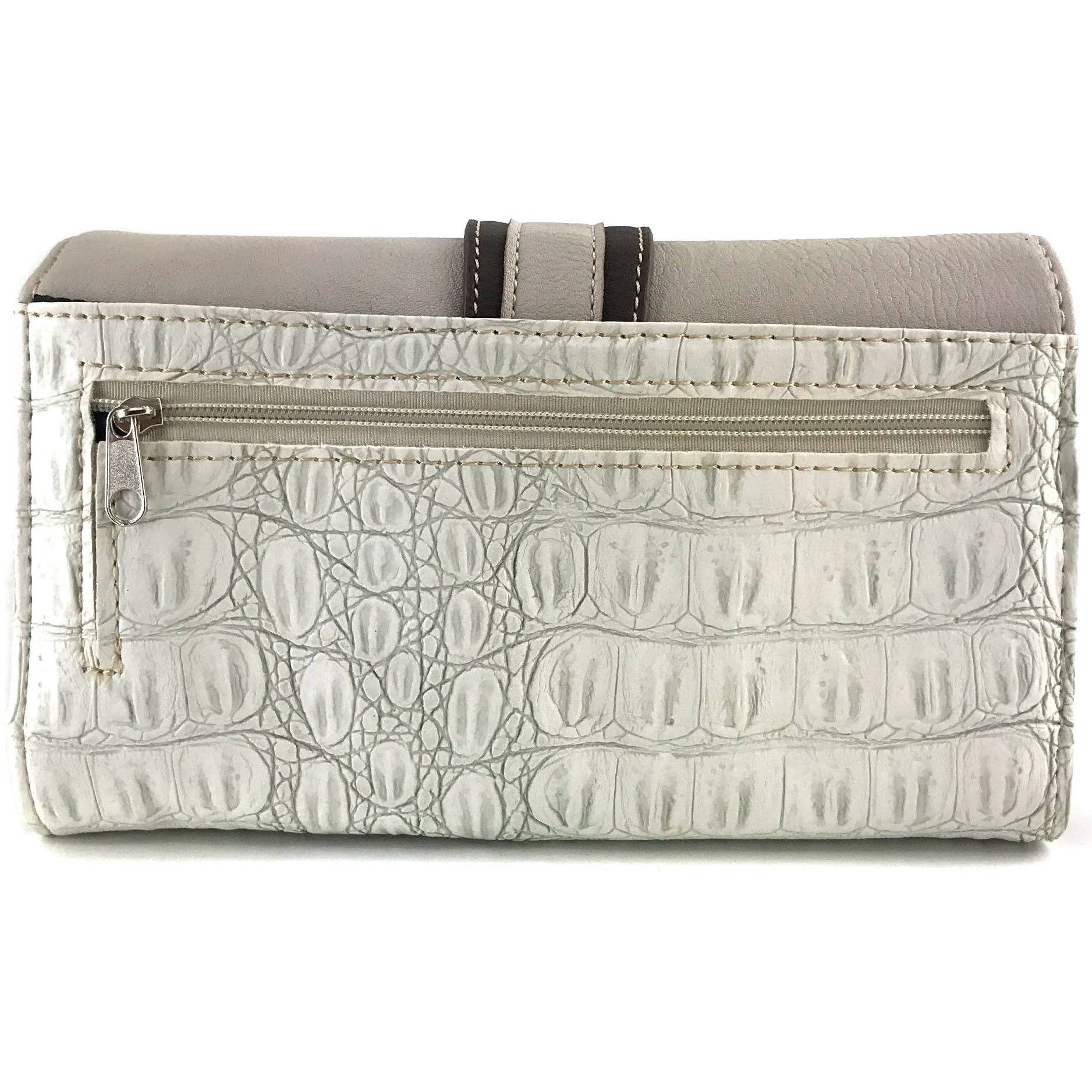 Lunar Deer - Vente Portefeuille – femme - Portefeuille à bandoulière à boucle en cuir PU croc3