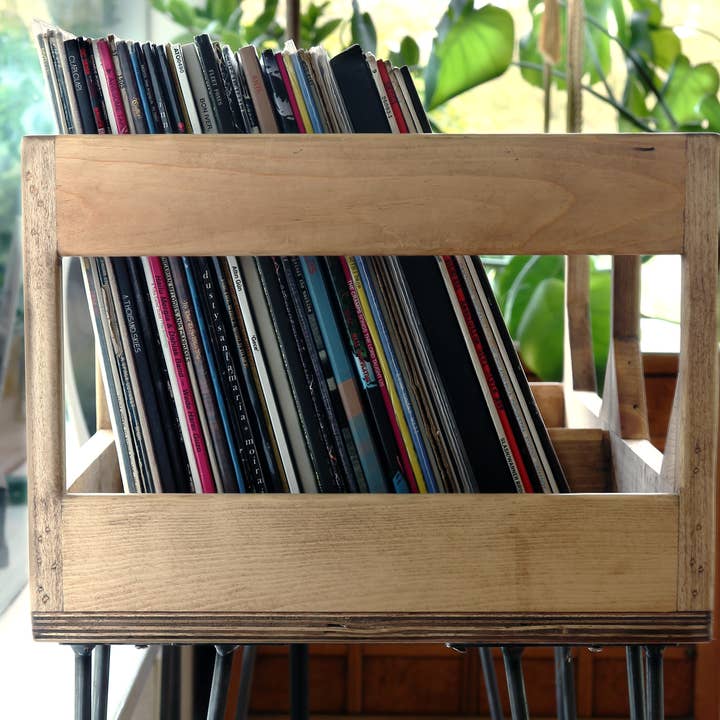 WickerWoodWorks - Wholesale Retailer Display - Home & Living - The Deluxe Tall Boy Vinyl Record Storage