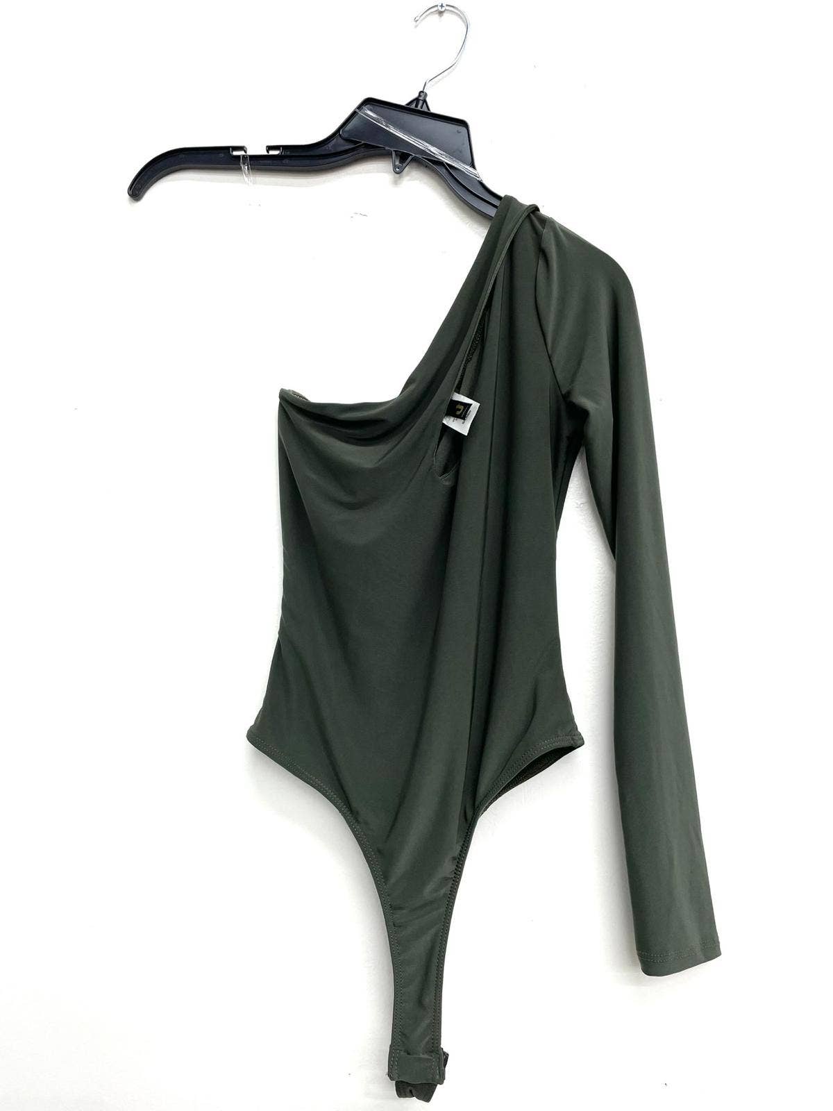 Uptown Apparel - Venta al por mayor Body - Mujer - Body con forro de tanga recortado con un solo hombro J677816