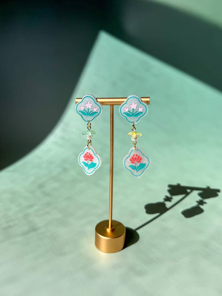 Blossom Duet Earrings for wholesale by Sunnie Creative