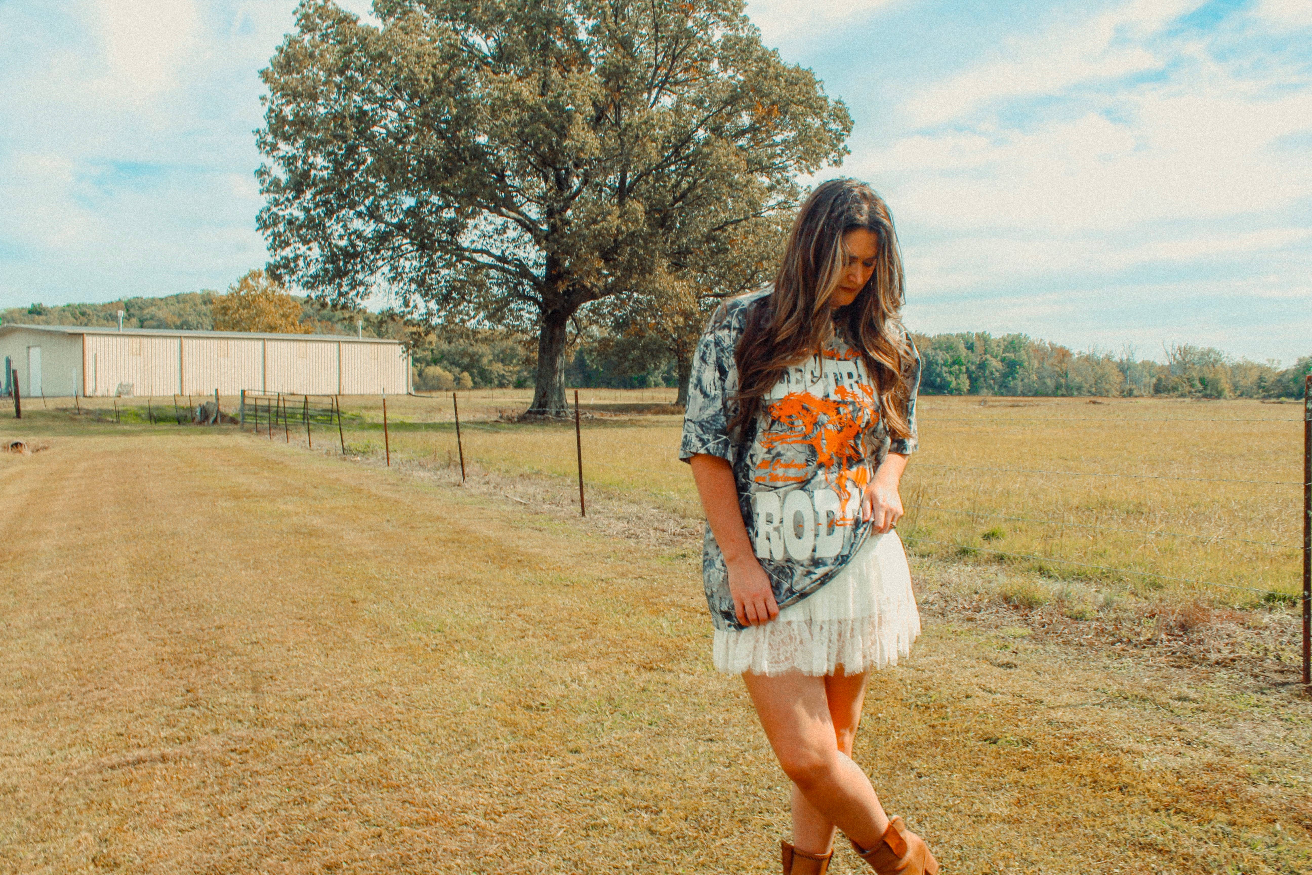 The Clandestine Underground - Wholesale T-shirt met print - Uniseks - Camo Elektrische Rodeo, Country Western Boxy Katoenen T-shirt5