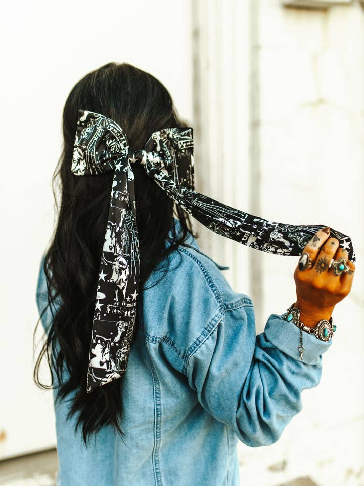 2 Fly Co - Wholesale Screen Printed T-Shirt - Women's - WESTERN PREP BOW *TEJAS THINGS1