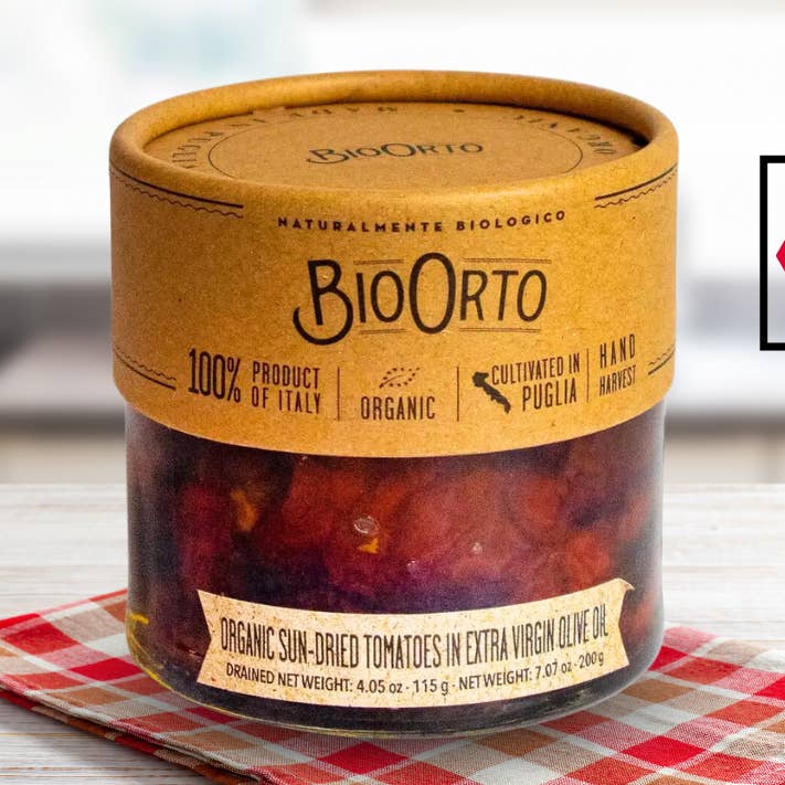 Tomates séchées au soleil biologiques Bio Orto 200g (7,06 oz) pour la vente par Casacella Foods