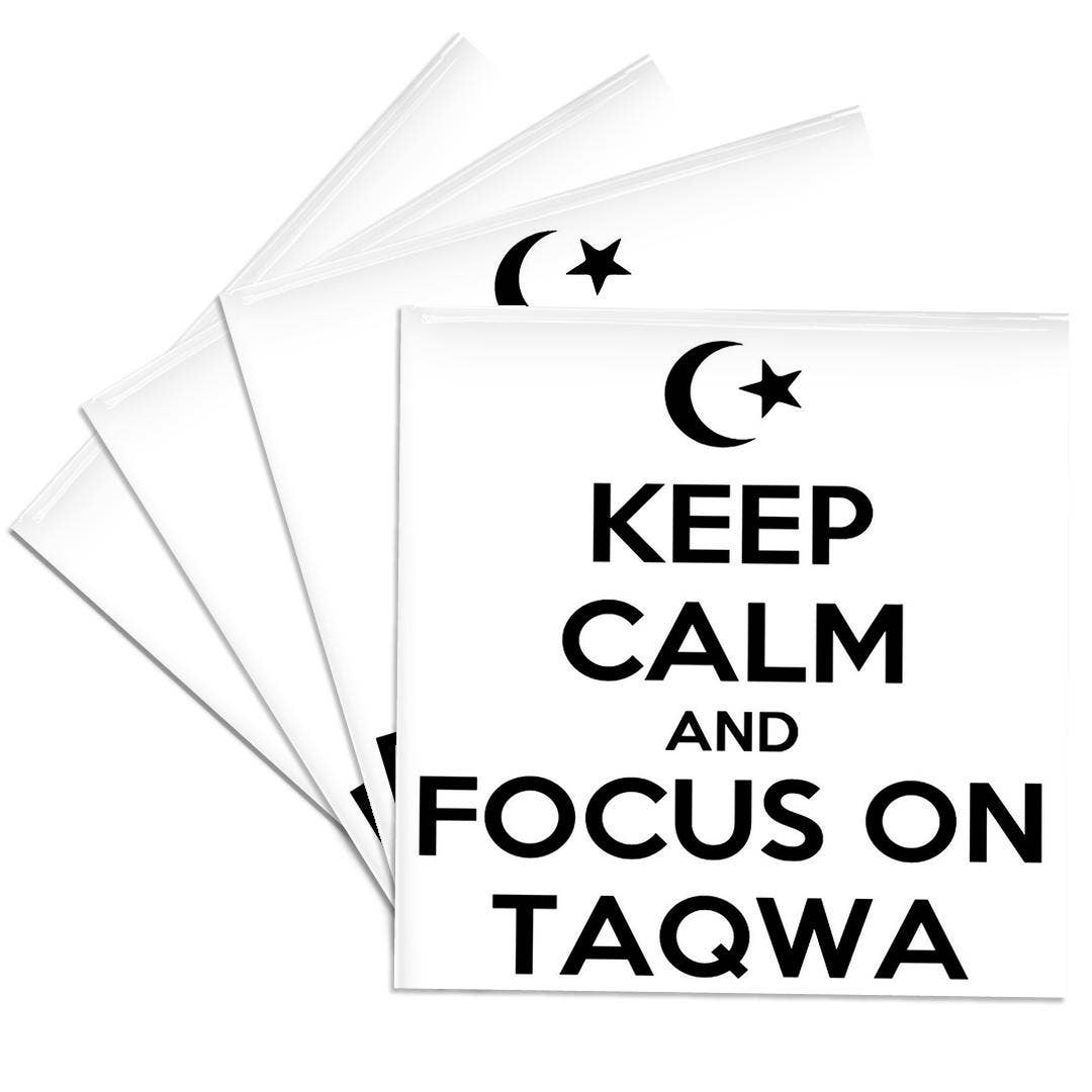 3dRose - Wholesale Coasters - 3dRose, Keep Calm And Focus on Taqwa is a parody with an Islamic theme, Coaster0