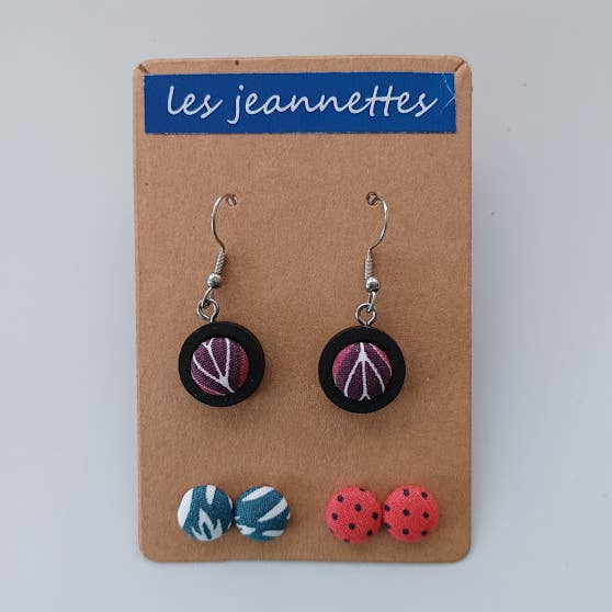 Jeannettes 15mm noires pour la vente par Bijoii