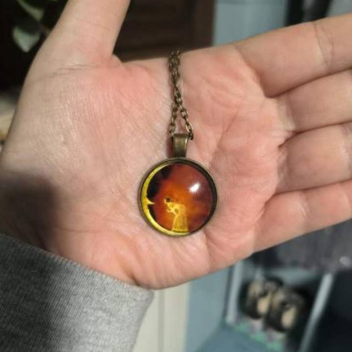 Wild & Free - Wholesale Pendant/Charm Necklace - Collar Mujer en la Luna1