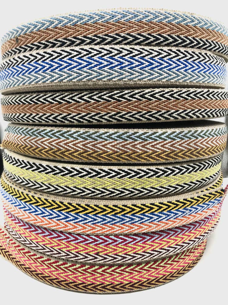 Gifa Accessori - Wholesale Ribbon - Gift Wrapping - Herringbone cotton ribbons 4 cm art Mad1