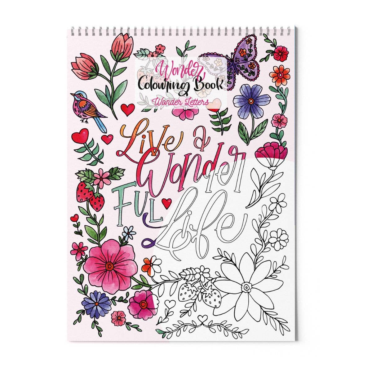 Very Wonder di Chiara Veri - Wholesale Coloring & Activity Book - Adult - Libro da colorare - Lettere meravigliose0