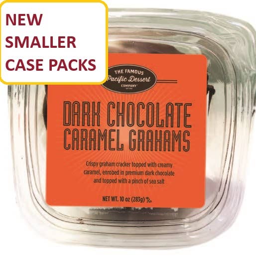 Dark Chocolate Caramel Graham Tub for wholesale by World Wide Gourmet Foods, Inc.