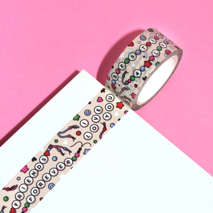 Bracelets d'amitié « BFF4L », jolis bracelets d'amitié, ruban adhésif Washi (20 mm/10 m) pour la vente par New Heights Studio