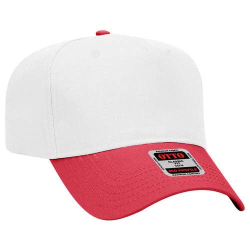 Southern N Savvy - Wholesale Baseball Cap - Women's - White/Red Otto Canvas Hat