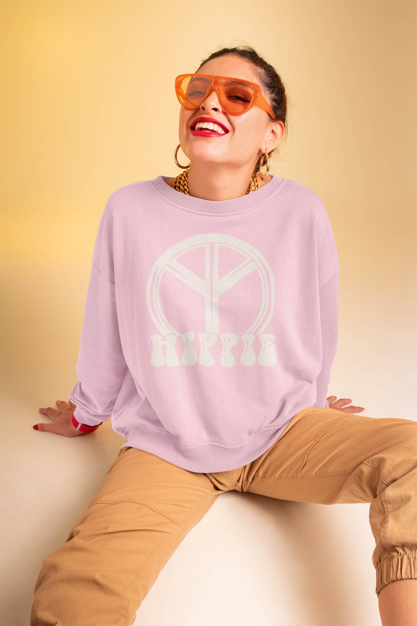 IALD - Vente Sweat-shirt à imprimés – femme - Sweatshirt imprimé femme hippie1