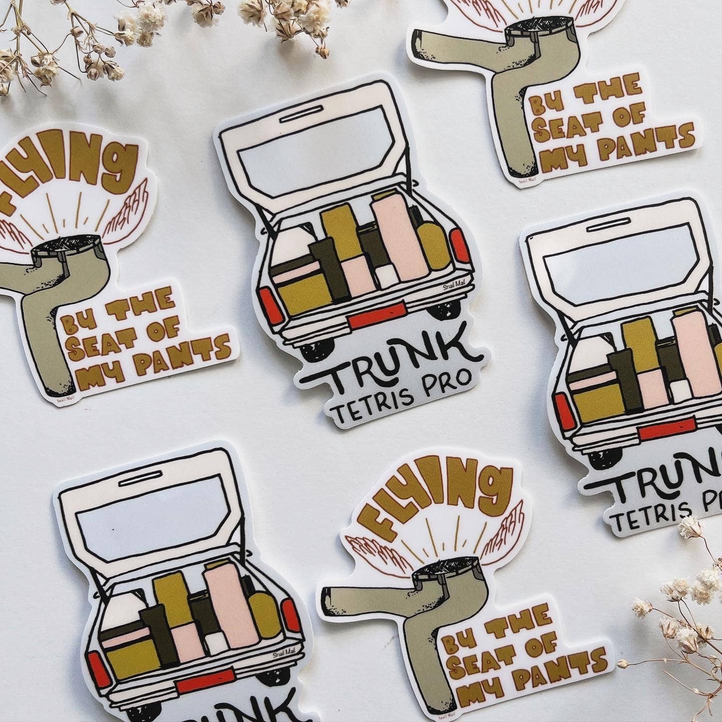 Snail Mail - Wholesale Sticker - Trunk Tetris Pro1