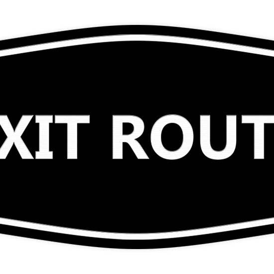 All Quality - Wholesale Sign - Signs ByLITA Fancy Exit Route Sign