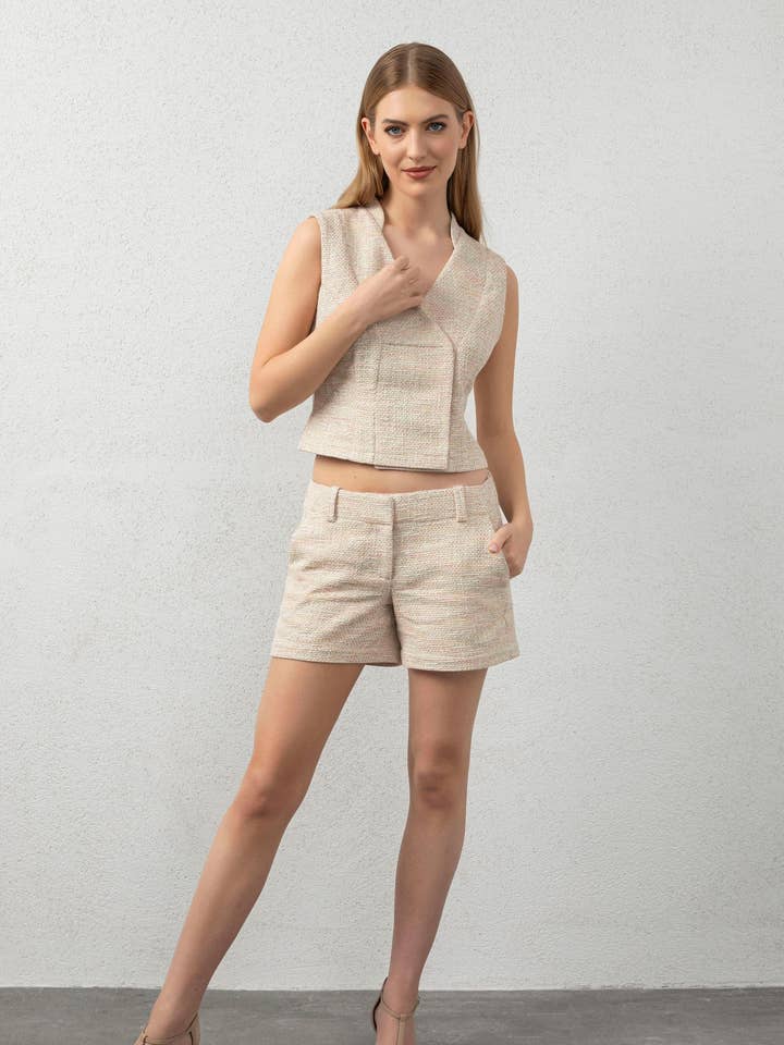 Iris Tweed Shorts for wholesale by Patuti