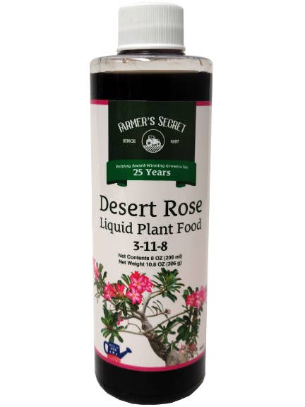 Desert Rose Plant Food 8oz for wholesale by Farmer's Secret