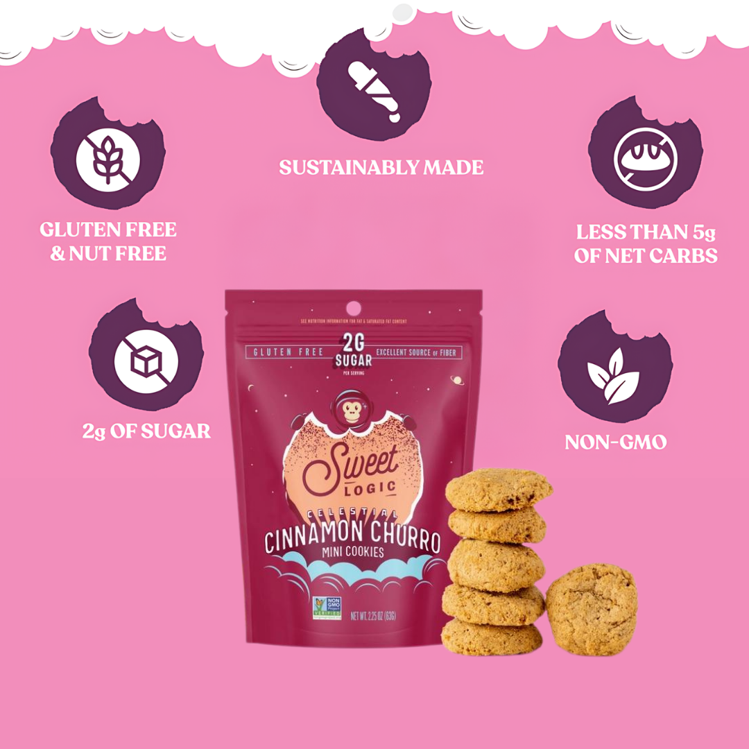 Sweet Logic - Wholesale Cookie - Cinnamon Churro Mini Cookie - Keto, Sugar-Free, Prebiotic2