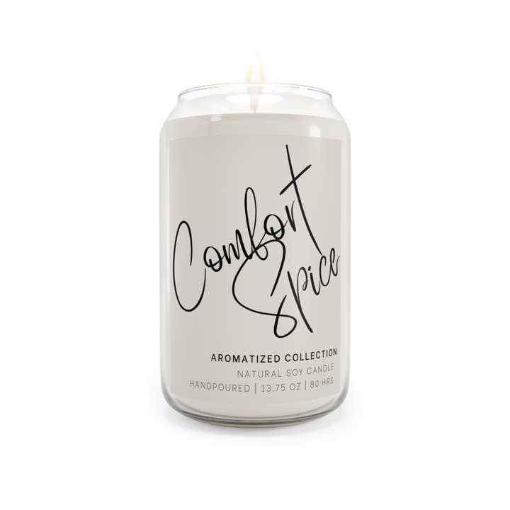 Comfort Spice Scented Soy Candle, Cozy Home Decor, Relaxing Gift, Aromatherapy, Handpoured Candles, Perfect for Self-Care for wholesale by Aromatized Collection