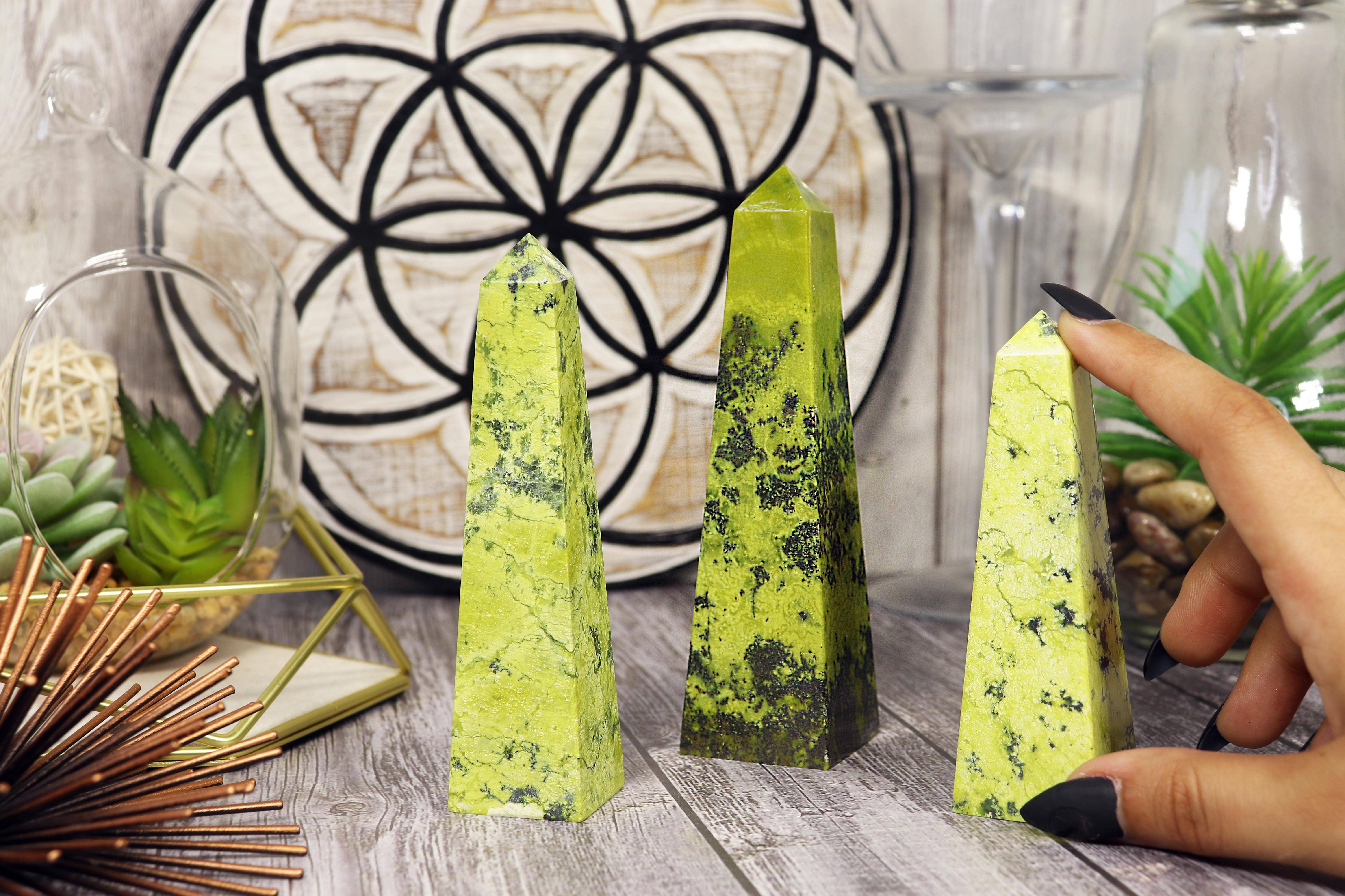 Natures Artifacts Inc - Wholesale Spiritual Stone/Crystal - Beautiful Serpentine Towers9