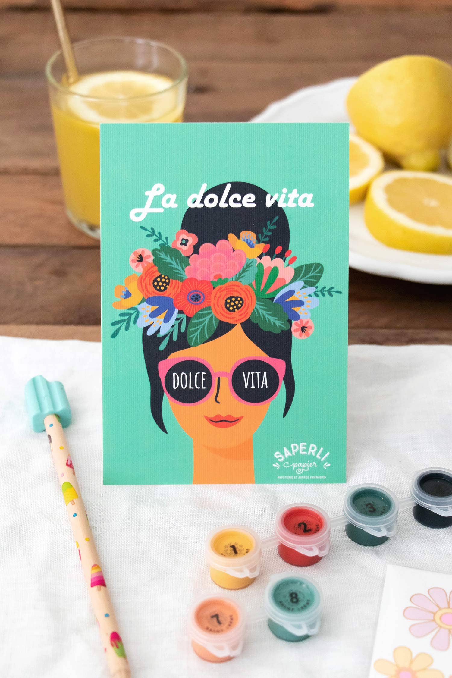 SAPERLIPAPIER - Wholesale Stationery/Notecard Set - Box La Dolce Vita, stationery and paint by numbers2