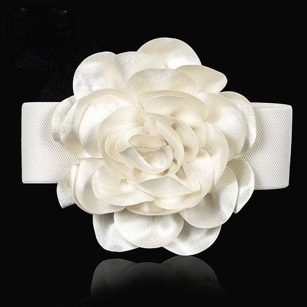 Productseeker - Wholesale Belt - Women's - BELT-1 Elegant White Floral Dress Belt - Fashion Accessory7