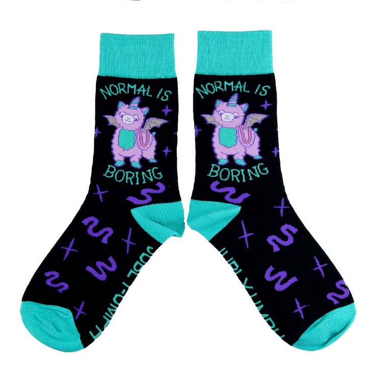 Jubly-Umph - Wholesale Socks – Unisex - Normal Is Boring Socks - Unisex Medium3