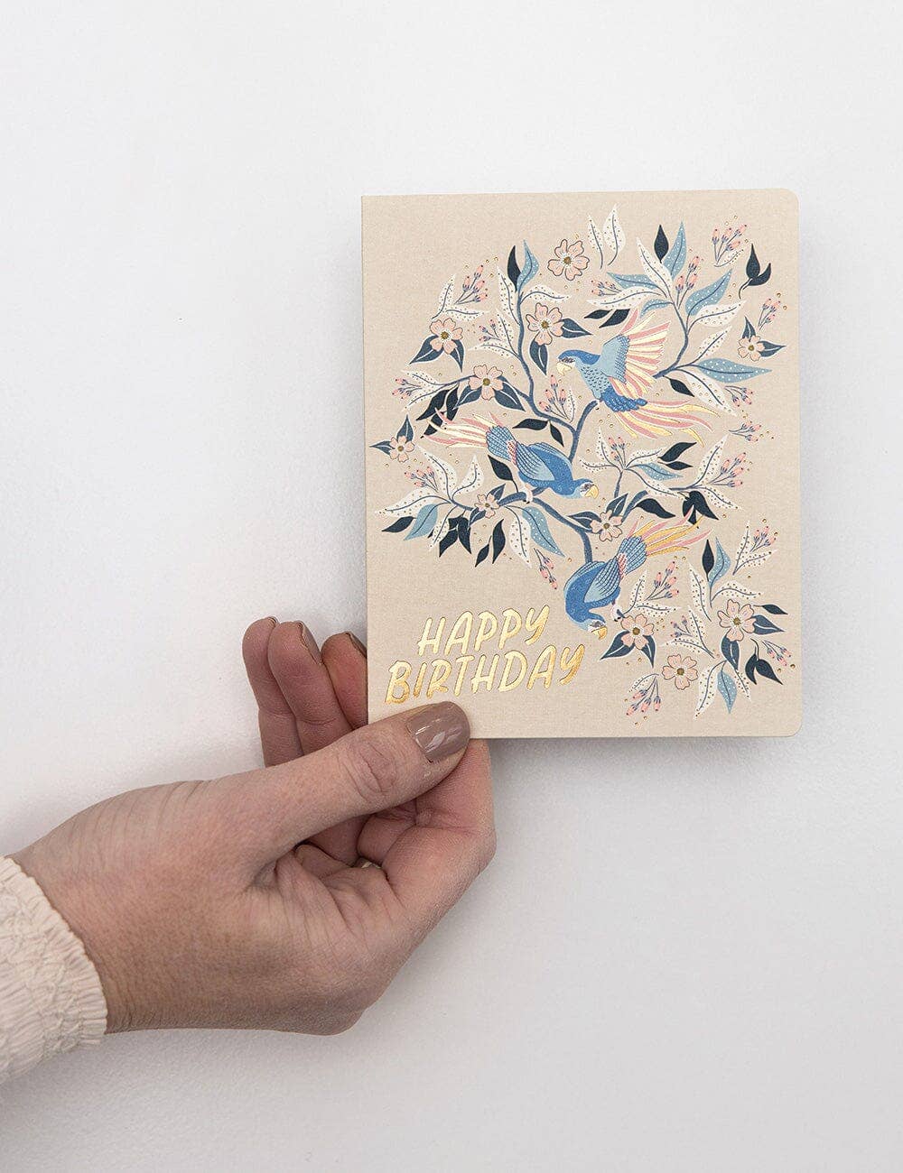 Bespoke Letterpress - Wholesale Birthday card - Happy Birthday (Parrots) Greeting Card1