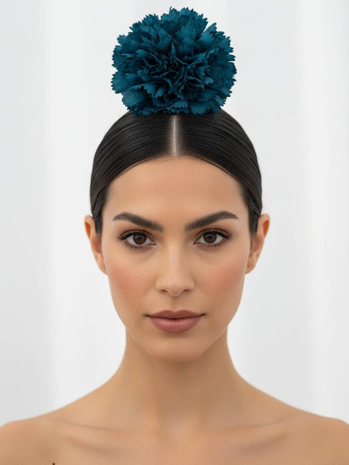 PETROL BLUE CARNATION FLOWER 1P for wholesale by EMMA WU DESIGN