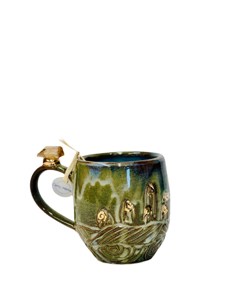 Henge Krus – Røget Kvarts Punkt for engroshandel hos Carys Martin Ceramics