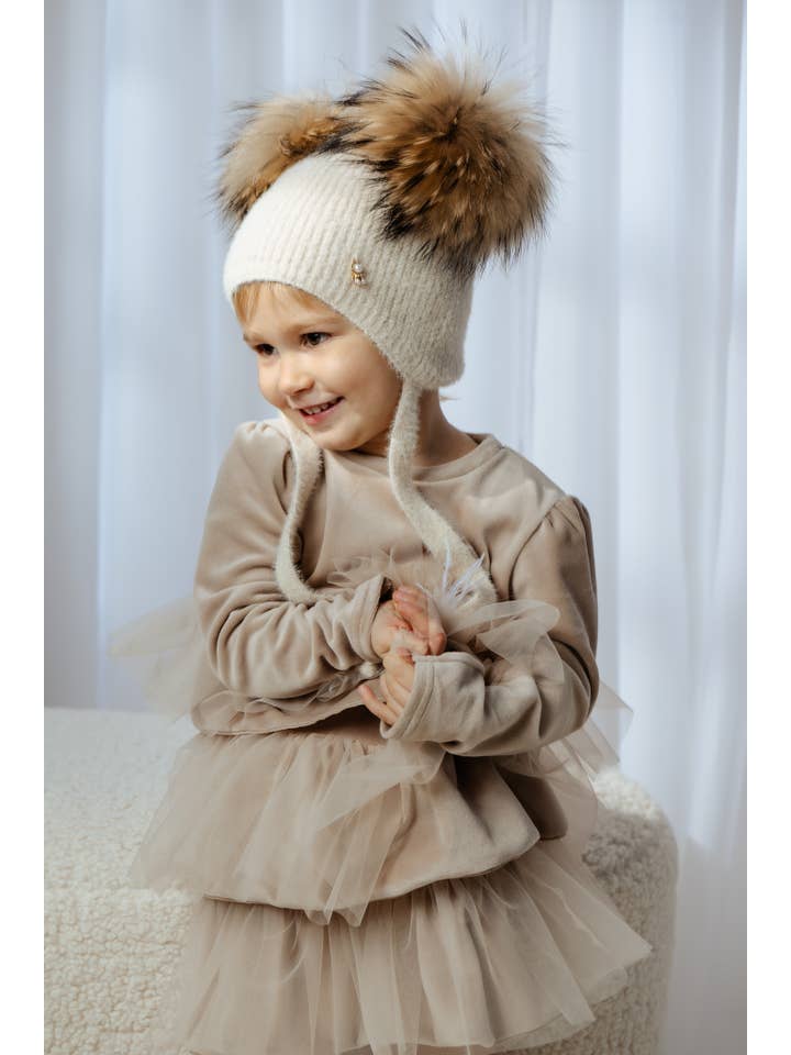 JAMIKS - Wholesale Dress - Baby - Velour and Tulle Dress Adel1