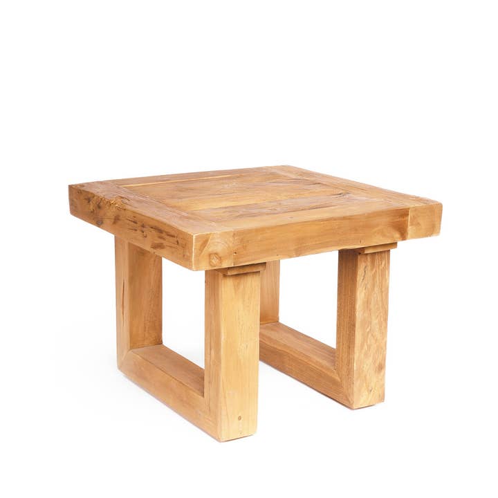 The Reclaimed Teak Side Table - Natural for wholesale by Bazar Bizar Living