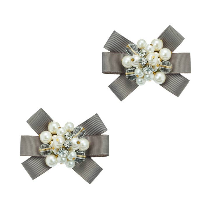 ROMANTISCHE LINTCLIPS VIENNA zilvergrijs (één paar) voor wholesale door MAXIMONDÄN