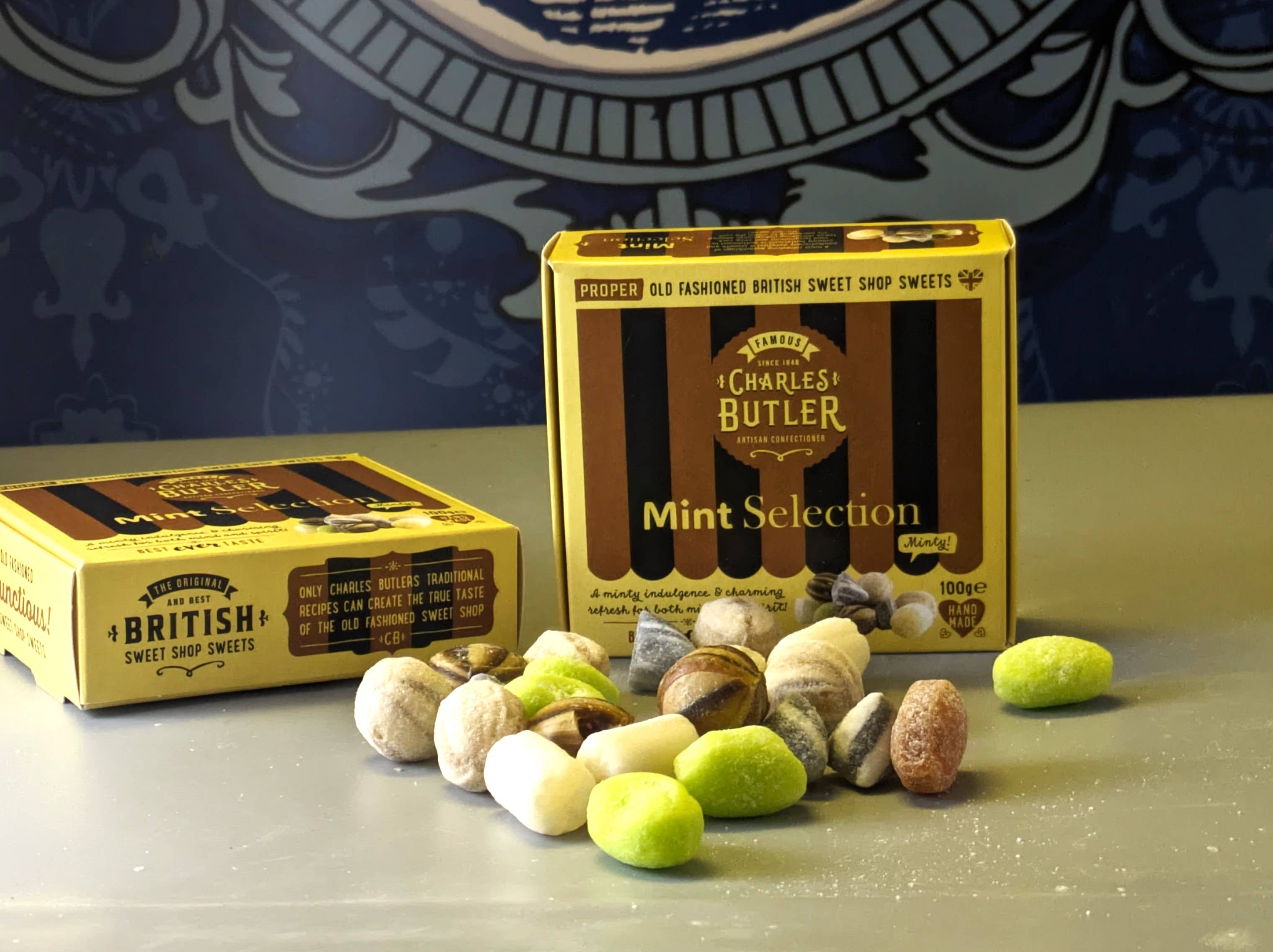 Charles Butler – wholesale Boiled sweets – Charles Butler Mint Selection 100g