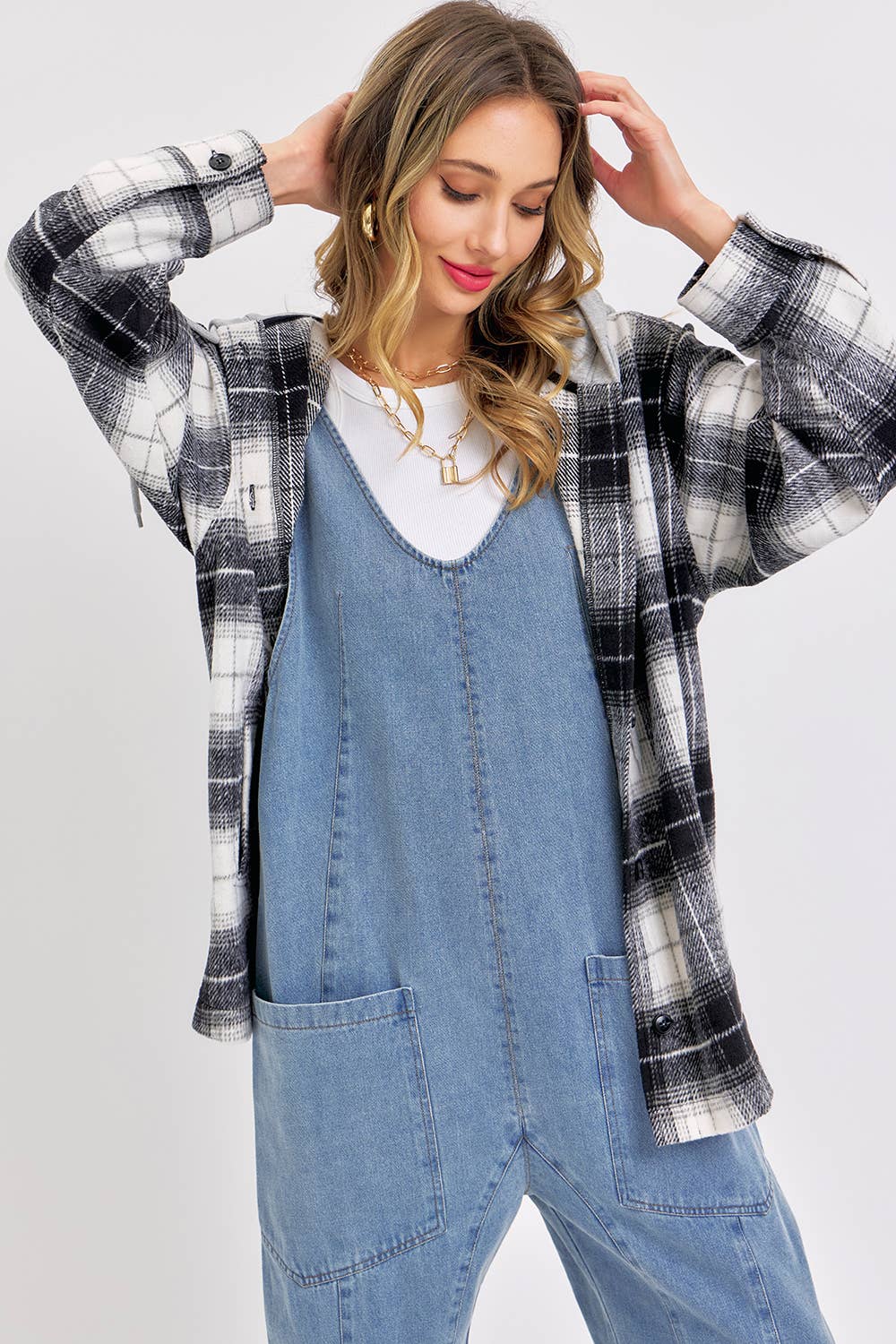 Sweet Lovely by Jen - Wholesale Jumpsuit - Women's - BESTSELLER ONE-AND-DONE DENIM JUMPSUIT27