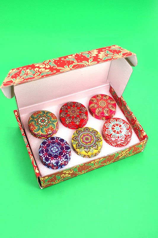 JOSSLYN by wall to wall - Wholesale Travel Candles - CANDLE NATURAL SOY AROMATHERAPY CHRISTMA 6PC SET | 90C1015