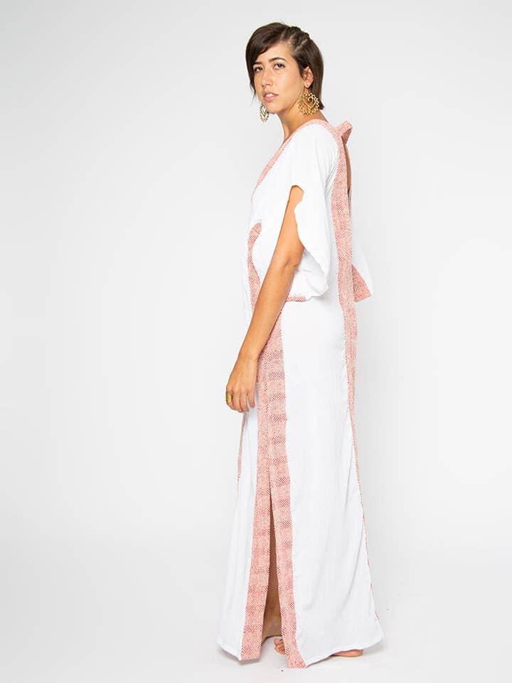 Omni Collection – wholesale Kaftan - Dam – Kaftanklänning med afrikanskt mönster och öppen rygg16