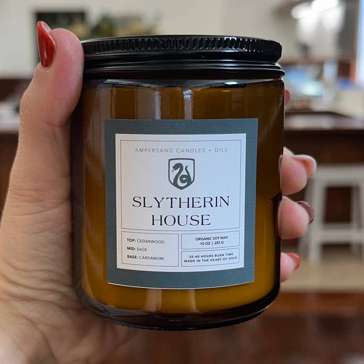 Ampersand Candles + Oils - Wholesale Jar/Filled Candle - Slytherin Candle - Harry Potter (Soy or Beeswax)0