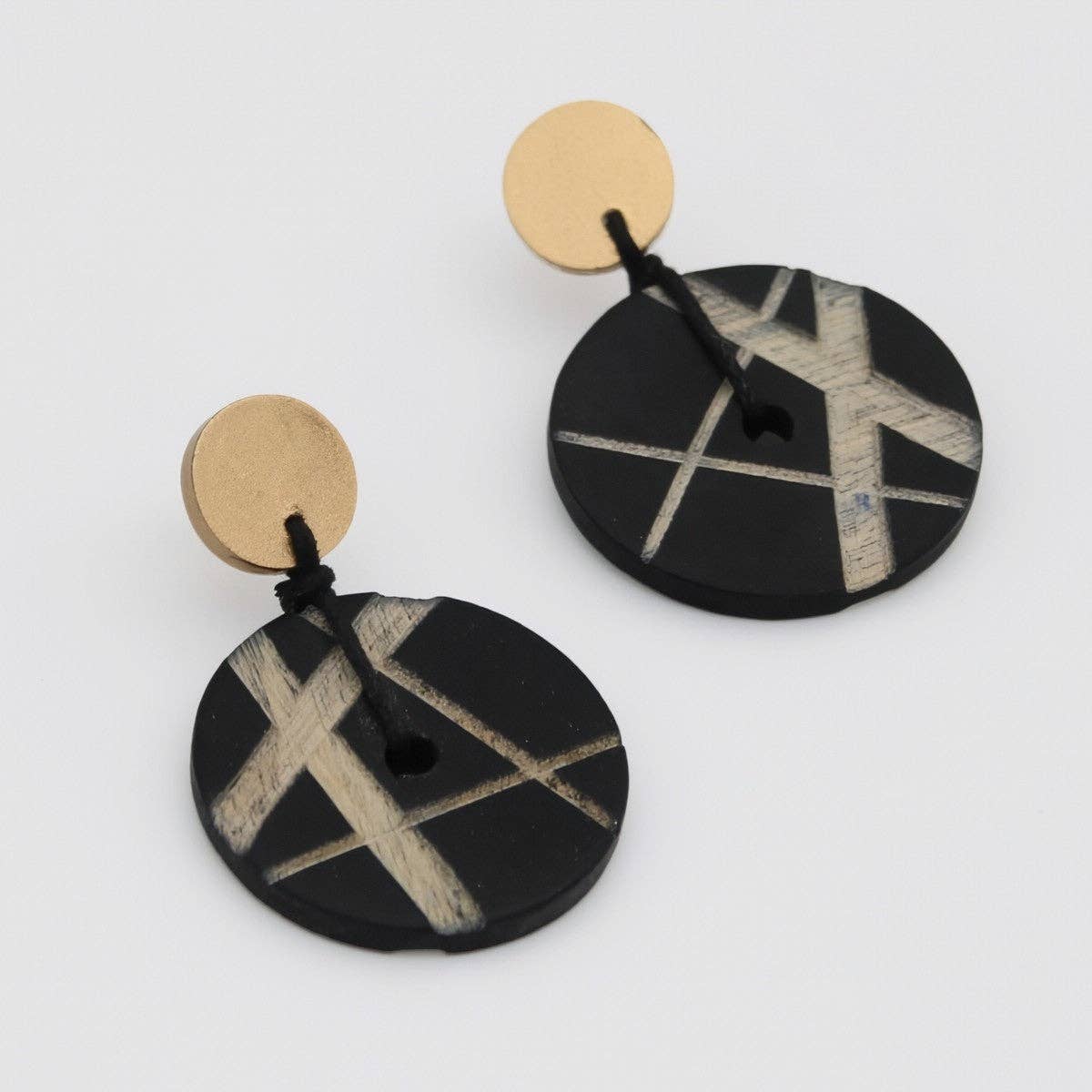 Sylca Designs - Wholesale Dangle Earrings - Black Alida Dangle Earrings3