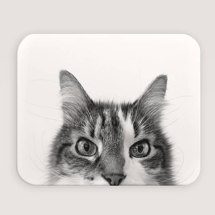 Cat 4 (Tabby & White) Mousepad for wholesale by Perkie Prints