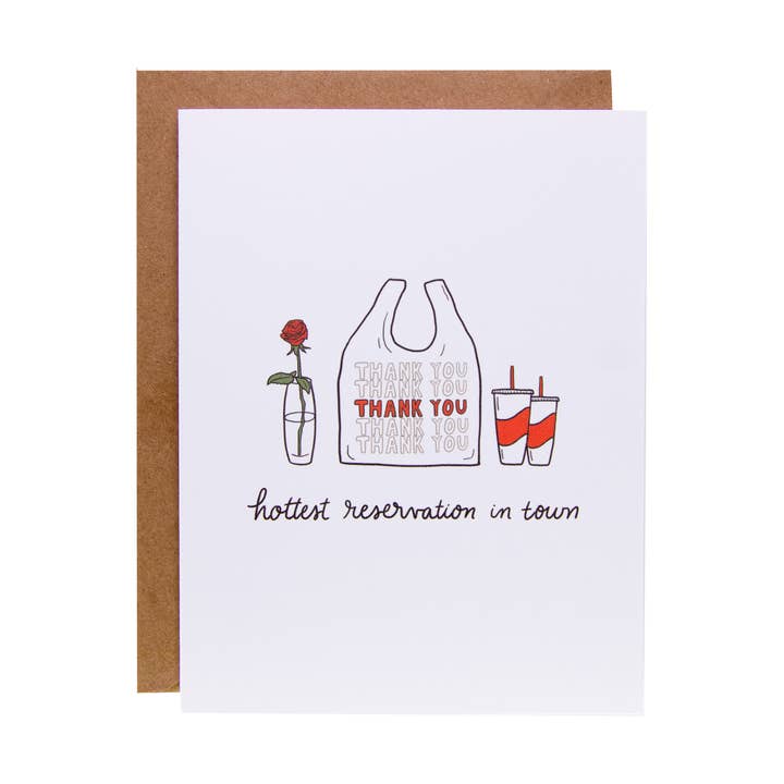 Valentine Takeout Food for engroshandel hos Drawing a Blank Cards + Gifts