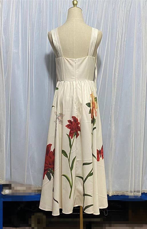 Multicolore Robe d'été à bretelles brodée 3D SY112 en vente sur Faire4