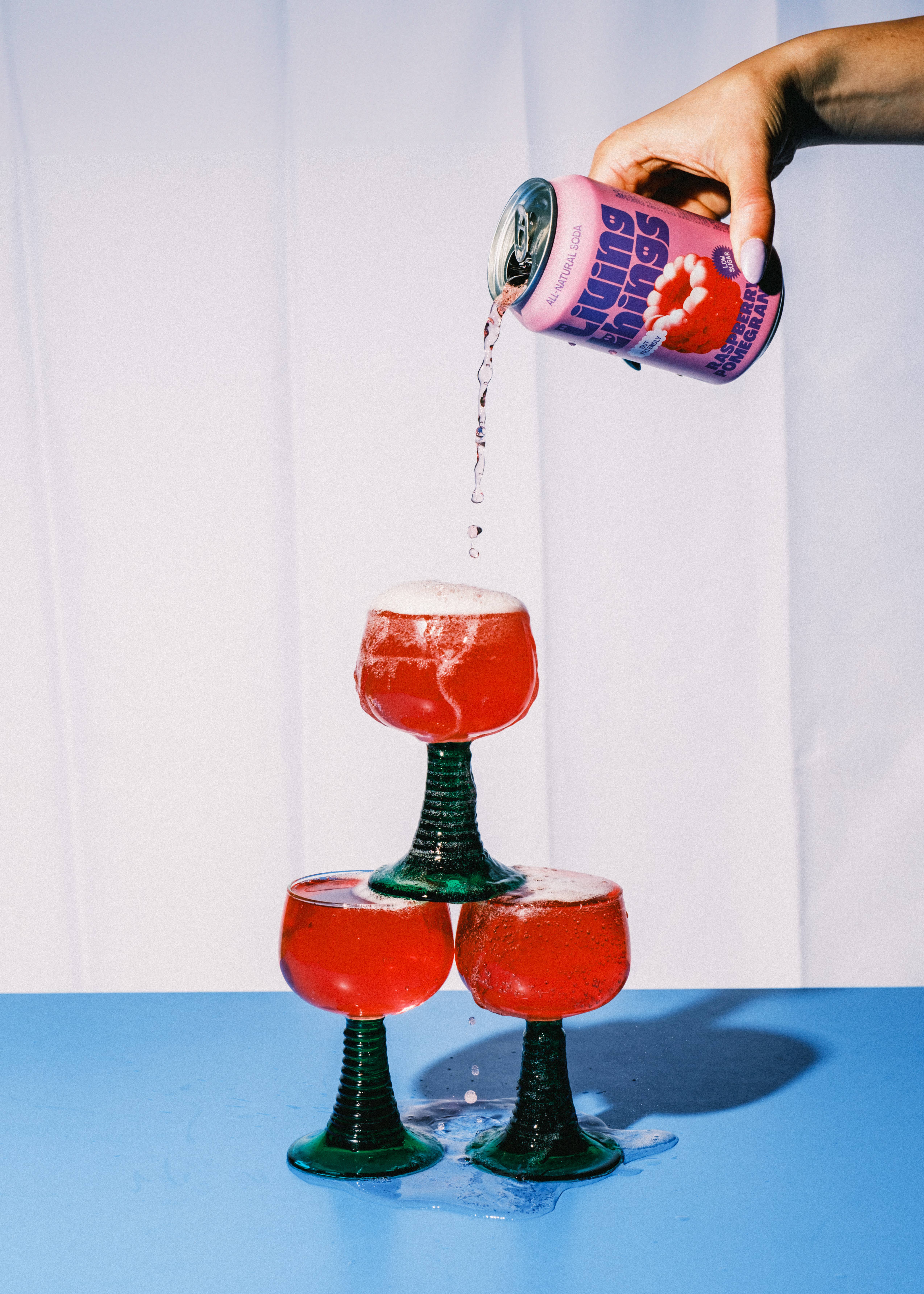 Living Things - Wholesale Soda/Carbonated Drink - Raspberry & Pomegranate Prebiotic Soda - Living Things 4