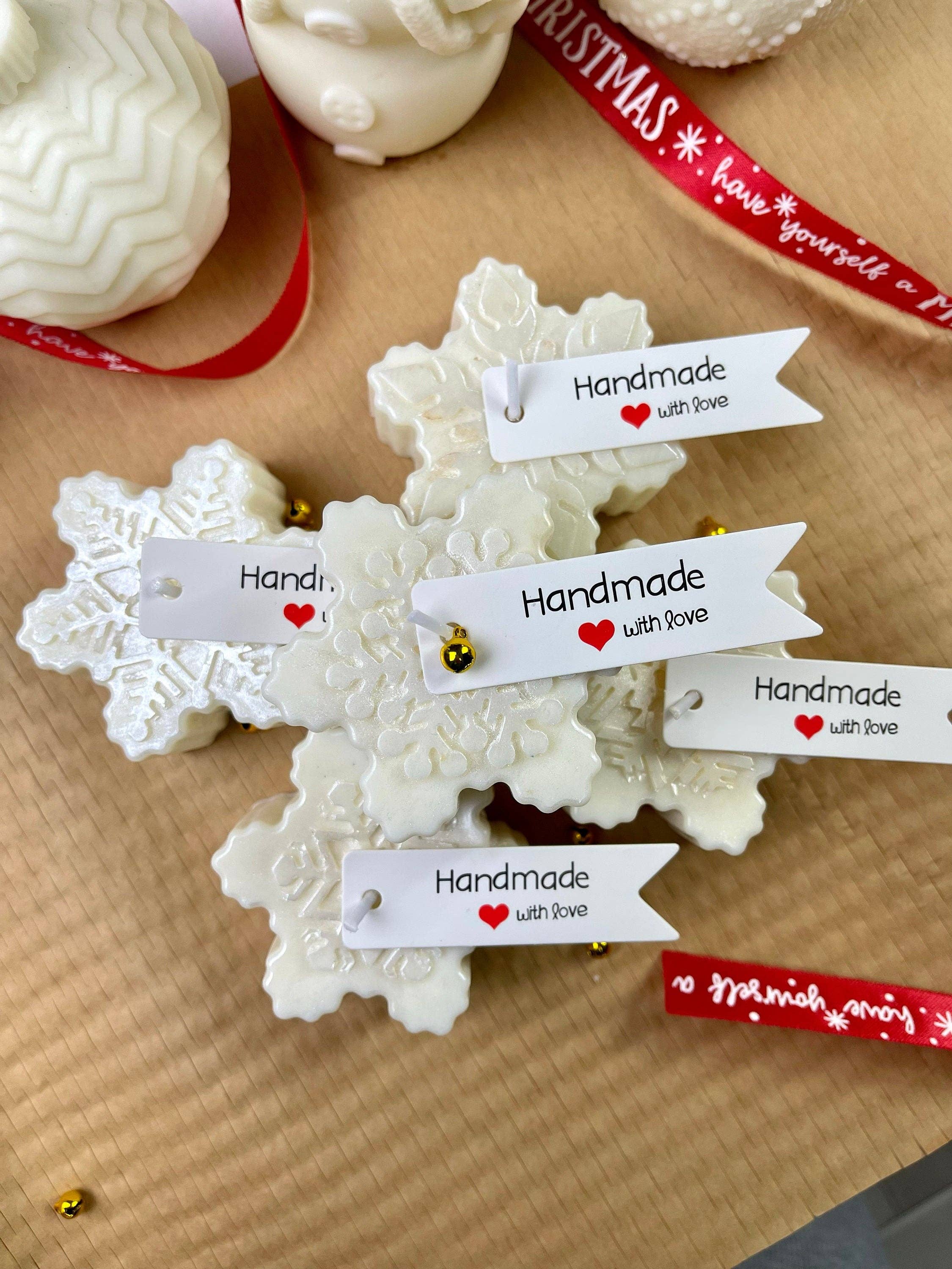 MySunshineCandless - Vente Bougies originales - BOUGIE SNOWFLAKE | Petite bougie de Noël pour les fêtes d'hiver5