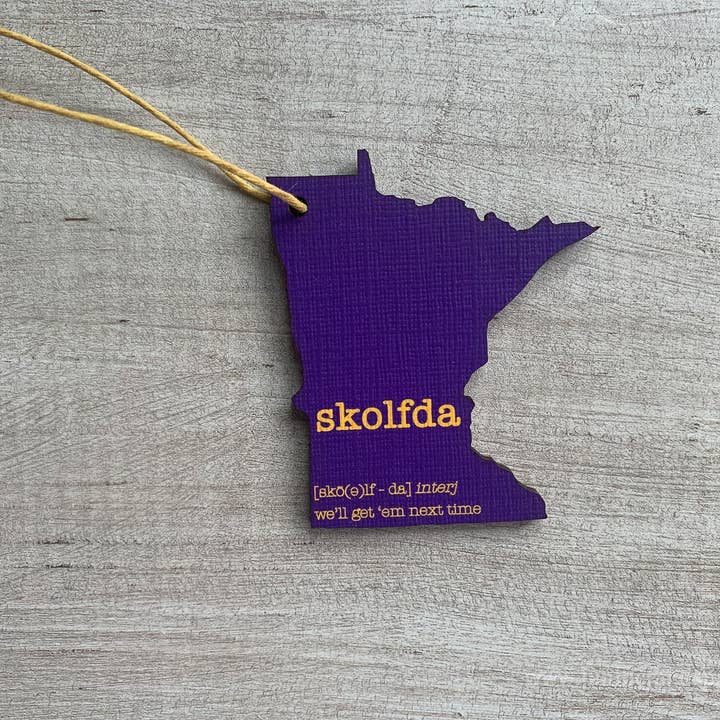 Minnesota Vikings Skolfda Ornament for wholesale by Juniper & Spruce
