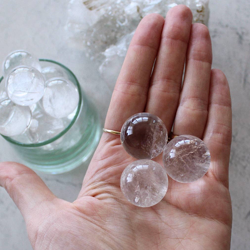 Pebble House - Wholesale Spiritual Stone/Crystal - Clear Quartz Mini Sphere (Crystals & Stones)1