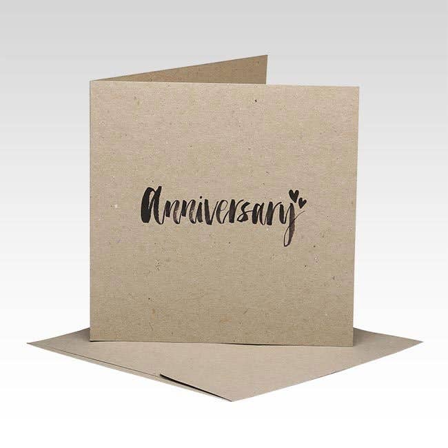 ANN005 - Brushed Script Anniversary Card for wholesale by Rhicreative