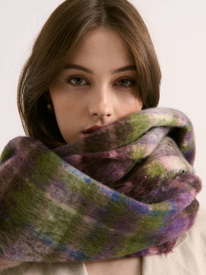 Vacanza Fluffy Scarf for wholesale by Angels Whisper Accessories