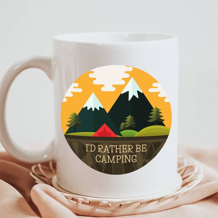 Sticker Bull - Wholesale Coffee Mug - Rather Be Camping 11oz Coffee Mug6