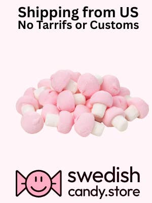 Bulgari Marshmallow Mushrooms 1.98lb - Swedish Candy for wholesale by Swedishcandy.store US